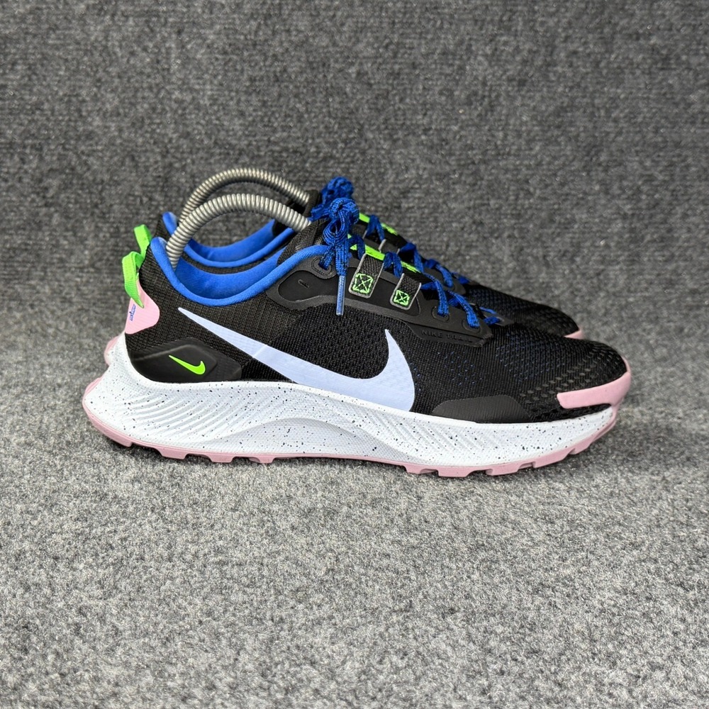 Nike Pegasus Trail 3 Running Shoes Women's 8.5 Black Light Marine Athletic Run